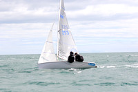 Mirror Dinghies competing at Brixham in the European Championships