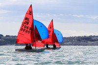 Mirror Dinghies competing at Brixham in the European Championships