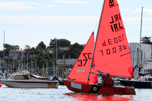 Mirror Dinghies competing at Brixham in the European Championships