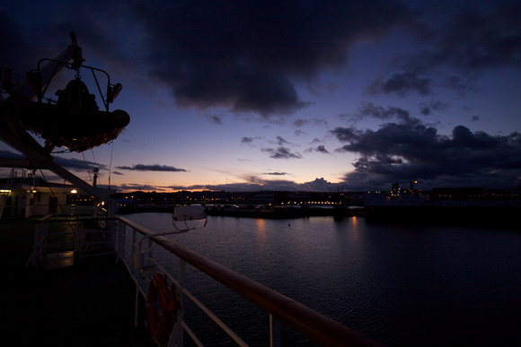 Arriving in Cherbourg