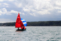 Mirror Dinghies competing at Brixham in the European Championships