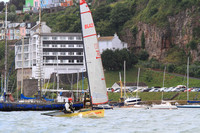 Topper Blaze Dinghies competing at Brixham