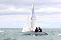 Mirror Dinghies competing at Brixham in the European Championships
