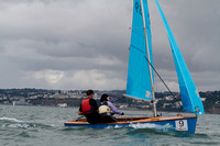 Mirror Dinghies competing at Brixham in the European Championships