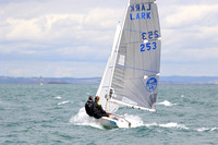 Mirror Dinghies competing at Brixham in the European Championships