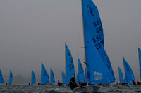 Enterprise Dinghies competing on day 1 of their National Championships at Brixham
